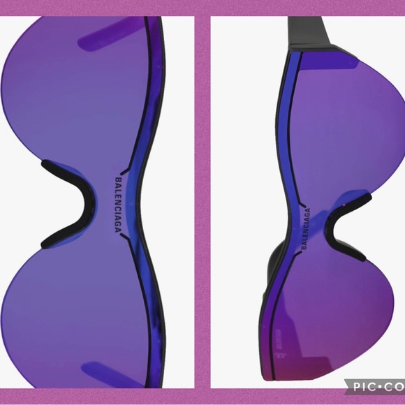 LIKE NEW💜RARE💜BALENCIAGA MIRRORED SUNGLASSES - Picture 15 of 15